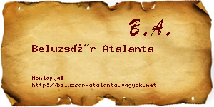 Beluzsár Atalanta névjegykártya